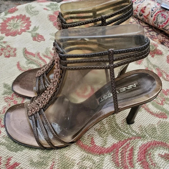 Gladiator strappy heels EUC - Picture 2 of 9